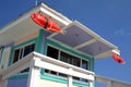 Lifeguard station, Miami beach Royalty Free Stock Photo