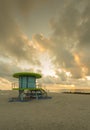 South Beach at sunrise, Miami Beach, Miami, Florida