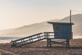 Lifeguard Station on Zuma Beach in Malibu, California Royalty Free Stock Photo