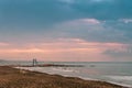 Lifeguard tower at the beach in Larnaca Royalty Free Stock Photo