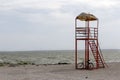 Lifeguard tower on the beach Royalty Free Stock Photo