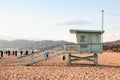 Lifeguard tower in California Royalty Free Stock Photo