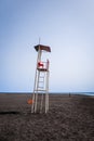 Lifeguard tower chair in Fogo Island, Cape Verde Royalty Free Stock Photo