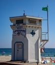 Lifeguard Tower in Laguna Beach, California Royalty Free Stock Photo