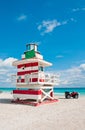 Lifeguard Tower in Miami Beach, USA