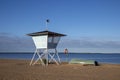 The lifeguard tower of the Nallikari Beach, Oulu Finland Royalty Free Stock Photo