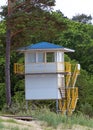 Lifeguard tower. Royalty Free Stock Photo