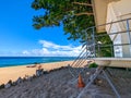 lifeguard tower at northshore oahu hawaii