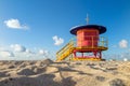 Lifeguard Tower in South Beach, Miami Beach, Florida