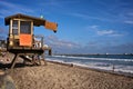 Lifeguard Tower in Southern California Royalty Free Stock Photo