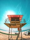 GOLD COAST, AUSTRALIA Lifeguard Tower in Surfers Paradise Beach