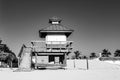 Lifeguard tower at Sunny Isles Beach,located in Miami County, Florida Royalty Free Stock Photo