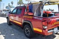 Lifeguard truck on the beach in California