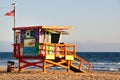 Lifeguard on Venice beach, Los Angeles Royalty Free Stock Photo