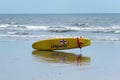 Lifeguards body board on the beach at Bridlington UK Royalty Free Stock Photo