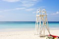 Lifeguards place at beach