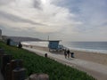 Lifeguards. Sand. Beach. Water pier fun Royalty Free Stock Photo