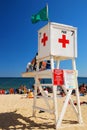 Lifeguards watch over the summer crowd