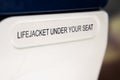 Lifejacket sign Royalty Free Stock Photo