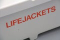 Lifejackets box Royalty Free Stock Photo