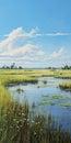 Realistic Marsh Painting Inspired By Dalhart Windberg