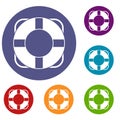 Lifeline icons set Royalty Free Stock Photo