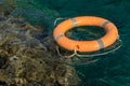 Lifeline in the red sea near coral reef Royalty Free Stock Photo