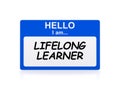 Lifelong learner card Royalty Free Stock Photo