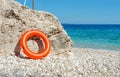 Lifesaver on the beach Royalty Free Stock Photo