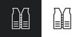 lifesaver best outline icon in white and black colors. lifesaver best flat vector icon from airport terminal collection for web,