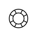 Lifesaver, summer icon. Simple line, outline vector elements of vacation icons for ui and ux, website or mobile application
