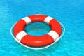 Lifesaver in water Royalty Free Stock Photo