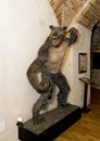 Lifesize statue of a Werewolf Royalty Free Stock Photo