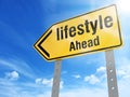 Lifestyle sign Royalty Free Stock Photo