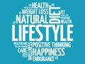 LIFESTYLE circle stamp word cloud Royalty Free Stock Photo