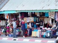 Lifestyle crafts, designed souvenir selling roadside on GOLDEN TRIANGLE THAILAND