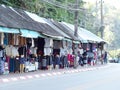 Lifestyle crafts, designed souvenir selling roadside on GOLDEN TRIANGLE THAILAND