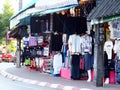 Lifestyle crafts, designed souvenir selling roadside on GOLDEN TRIANGLE THAILAND