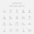 Lifestyle icon set