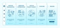 Lifestyle training onboarding vector template
