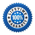 Lifetime Warranty Label Isolated Royalty Free Stock Photo