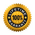 Lifetime Warranty Sign Royalty Free Stock Photo