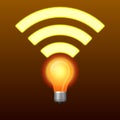 Lifi symbol with bulb