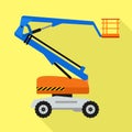 Lift air machine icon, flat style