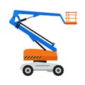 Lift air machine icon, flat style