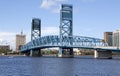 Lift Bridge over the St John River Jacksonville, Florida Royalty Free Stock Photo