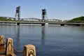 The Lift Bridge in Stillwater, Minnesota. Royalty Free Stock Photo