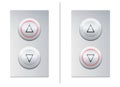 Lift Call Button Up Down Arrows Royalty Free Stock Photo