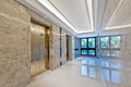 Lift lobby in beautiful marble Royalty Free Stock Photo