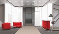 Lift Lobby Realistic Interior Royalty Free Stock Photo